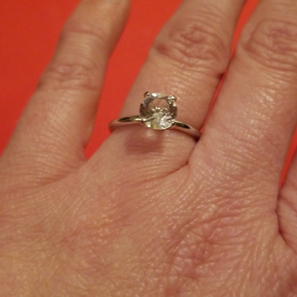 Costume Solitare CZ Ring